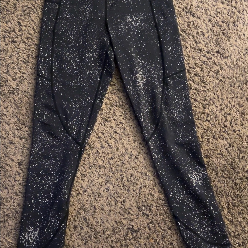 ZYIA Black Speckled Athletic Leggings